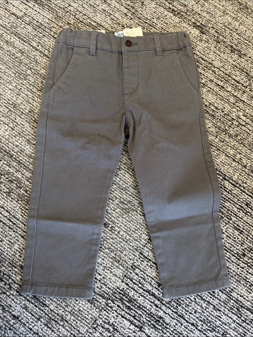 NWT Mayoral light grey chino pant - 12 months